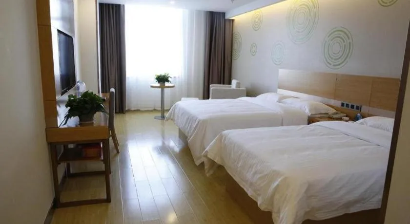 Bed in GreenTree Inn Ordos Kangbashi District Ulan Mulun Street Branch