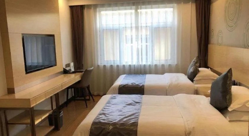 Bed in GreenTree Inn Chengde Shuangyu District Shuangtashan