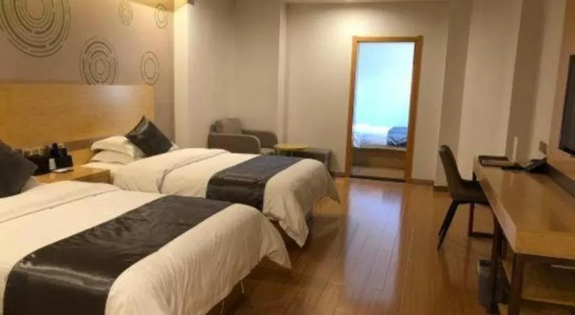 Bed in GreenTree Inn Chengde Shuangyu District Shuangtashan