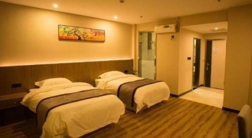 Bed in GreenTree Alliance Ningbo South Train Station Shunde Road Hotel