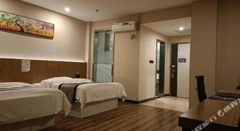 Bed in GreenTree Alliance Ningbo South Train Station Shunde Road Hotel