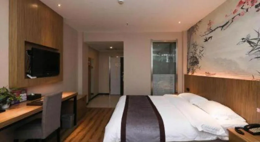 Bed in GreenTree Alliance Ningbo South Train Station Shunde Road Hotel