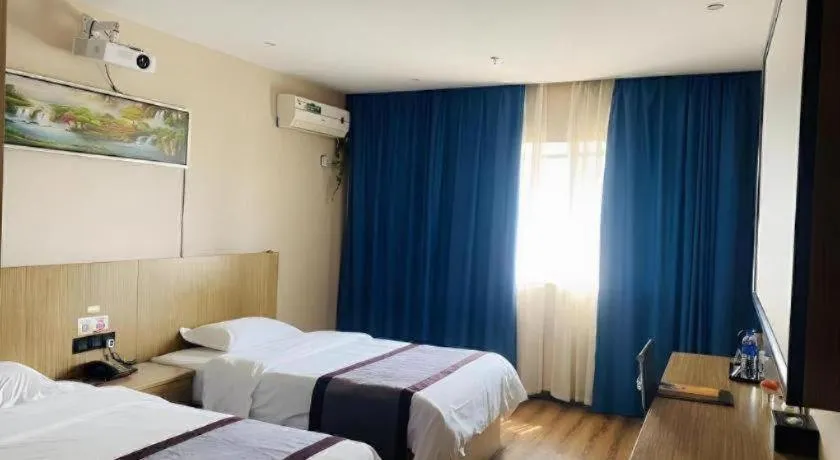 Bed in GreenTree Alliance Ningbo South Train Station Shunde Road Hotel