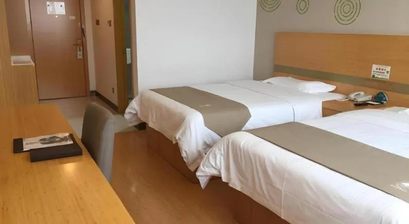 Bed in GreenTree Inn Hefei Changfeng County Gangji Town Jingang Avenue Express Hotel