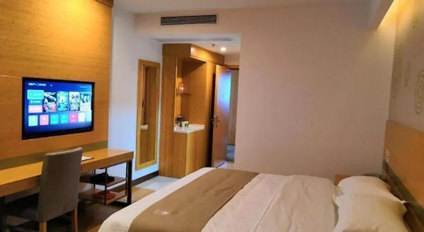 Bed in GreenTree Inn Hefei Changfeng County Gangji Town Jingang Avenue Express Hotel