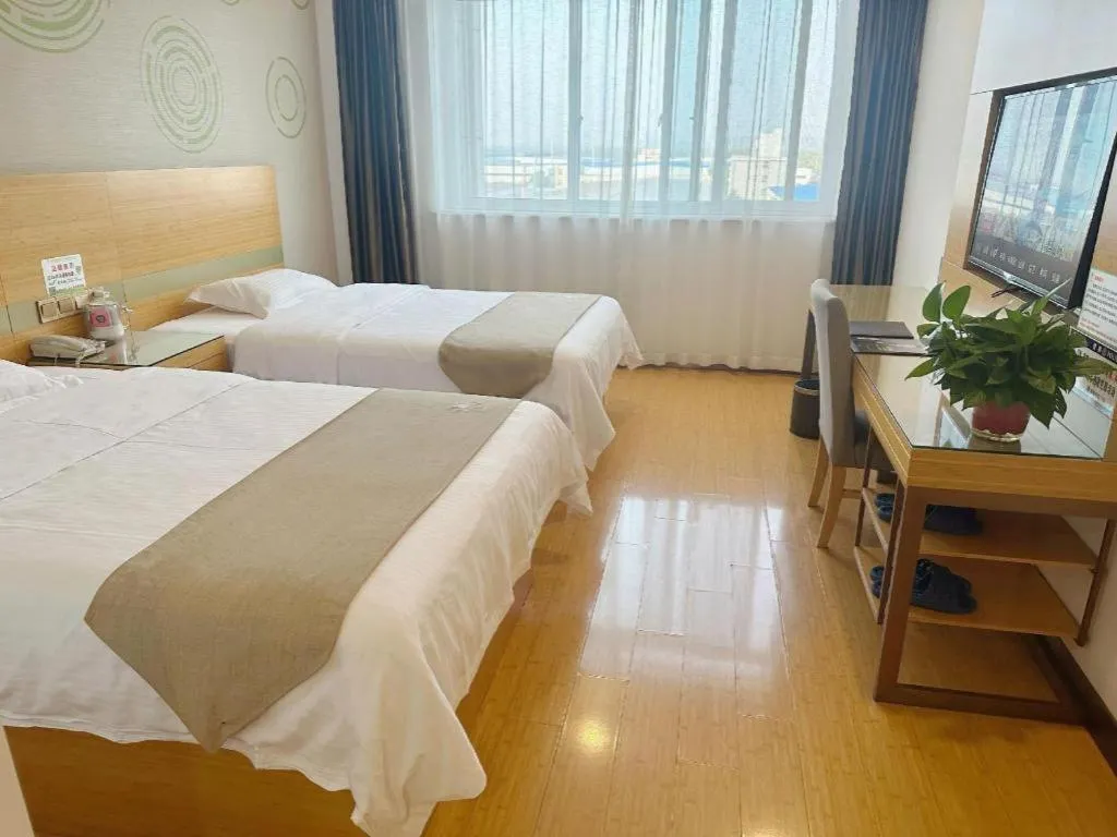 Bed in GreenTree Inn Hefei Changfeng County Gangji Town Jingang Avenue Express Hotel