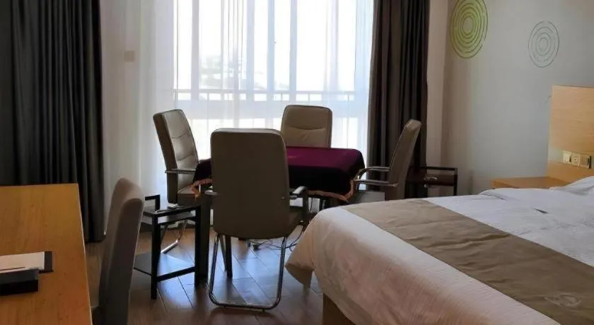 Bed in GreenTree Inn Hefei Changfeng County Gangji Town Jingang Avenue Express Hotel