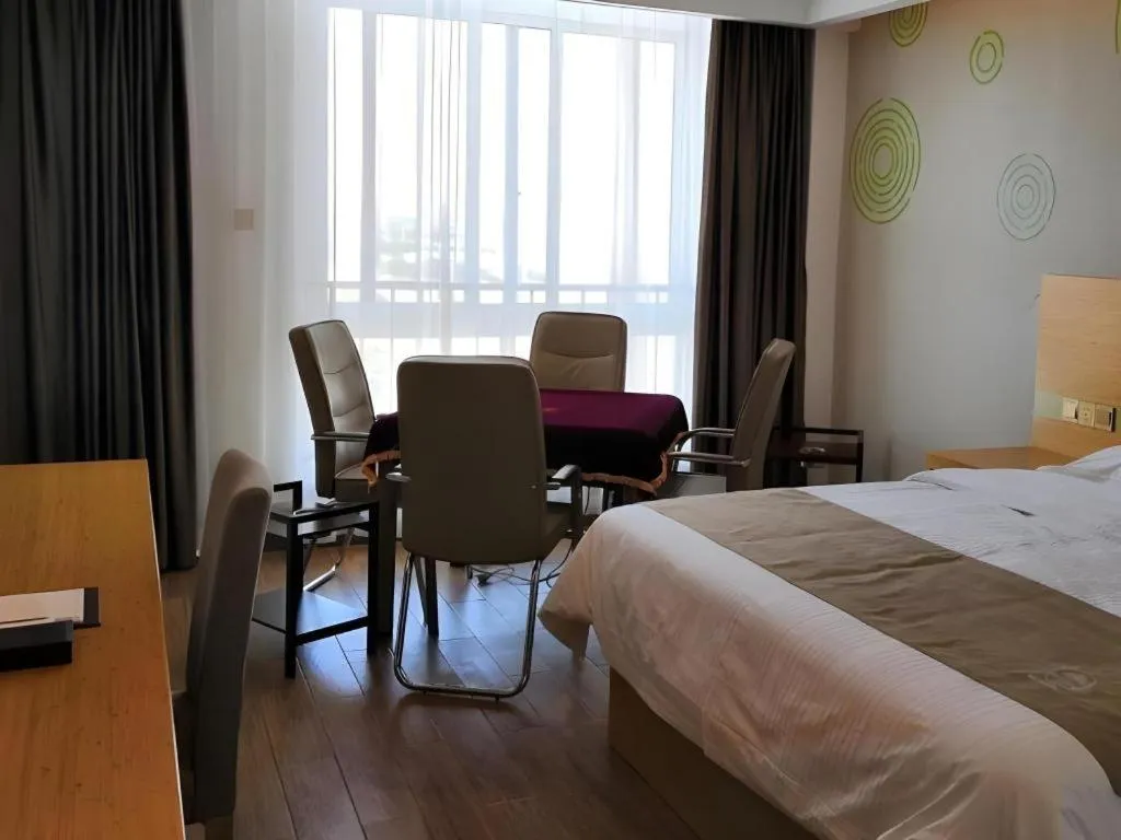 Bed in GreenTree Inn Hefei Changfeng County Gangji Town Jingang Avenue Express Hotel