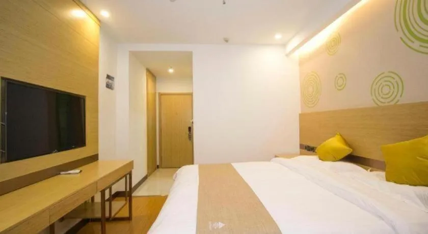 Bed in GreenTree Inn Weifang Kuiwen District Beiwang Jiale
