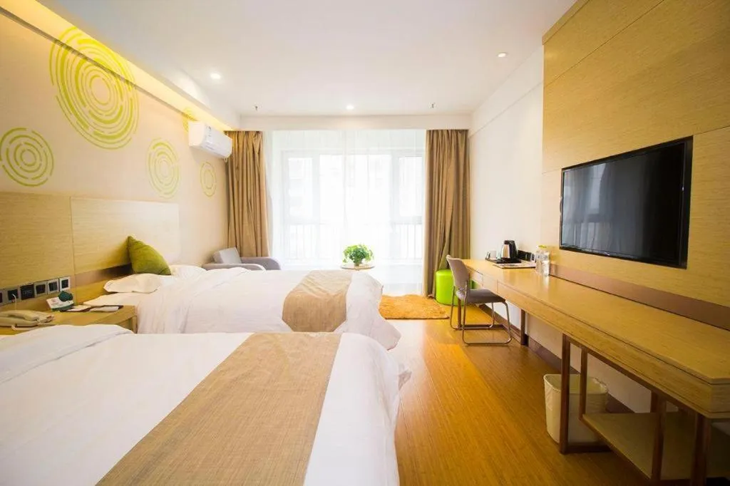 Bed in GreenTree Inn Weifang Kuiwen District Beiwang Jiale