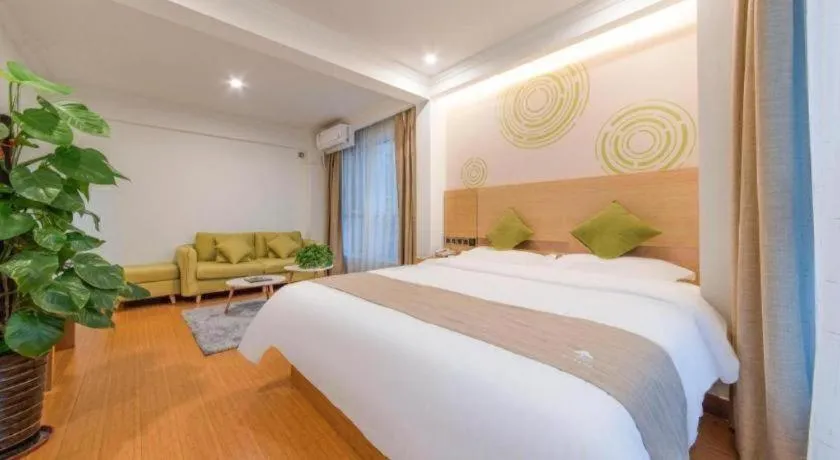 Bed in GreenTree Inn Weifang Kuiwen District Beiwang Jiale