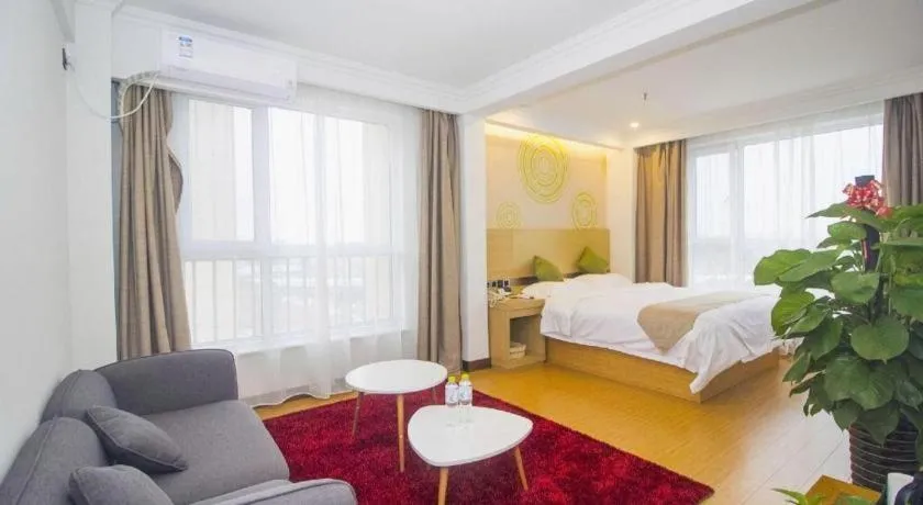 Bed in GreenTree Inn Weifang Kuiwen District Beiwang Jiale