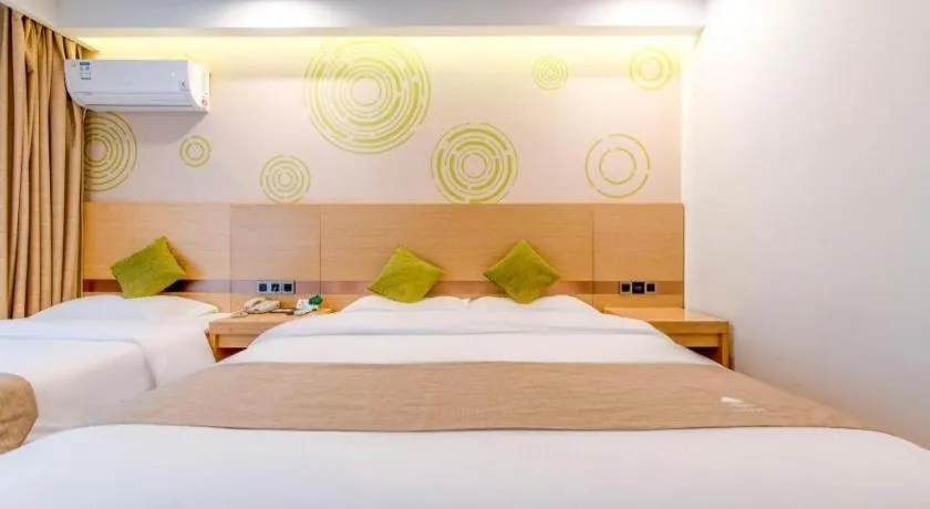 Bed in GreenTree Inn Weifang Kuiwen District Beiwang Jiale