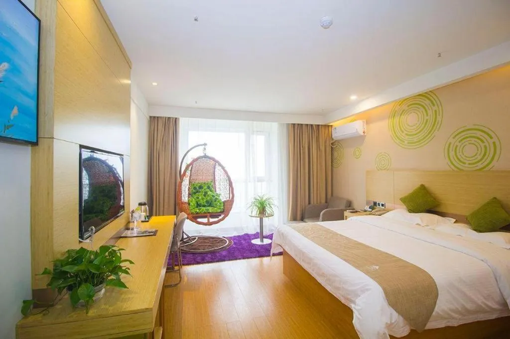 Bed in GreenTree Inn Weifang Kuiwen District Beiwang Jiale