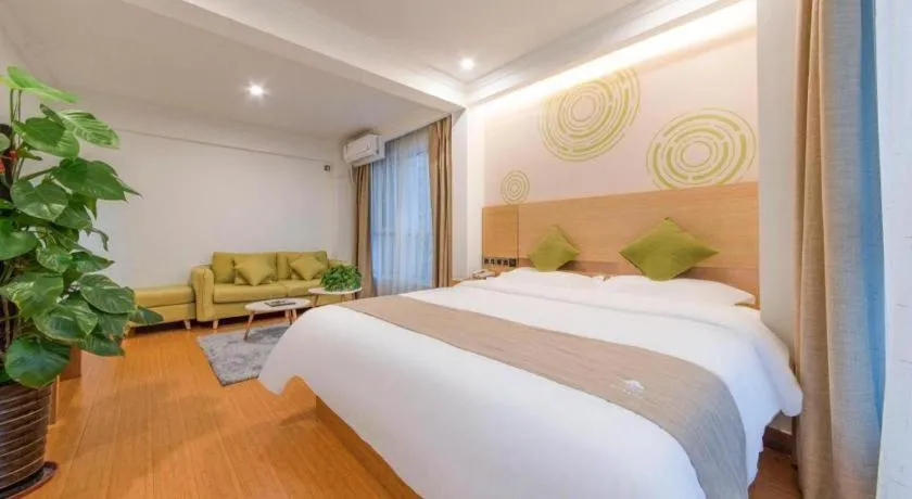 Bed in GreenTree Inn Weifang Kuiwen District Beiwang Jiale