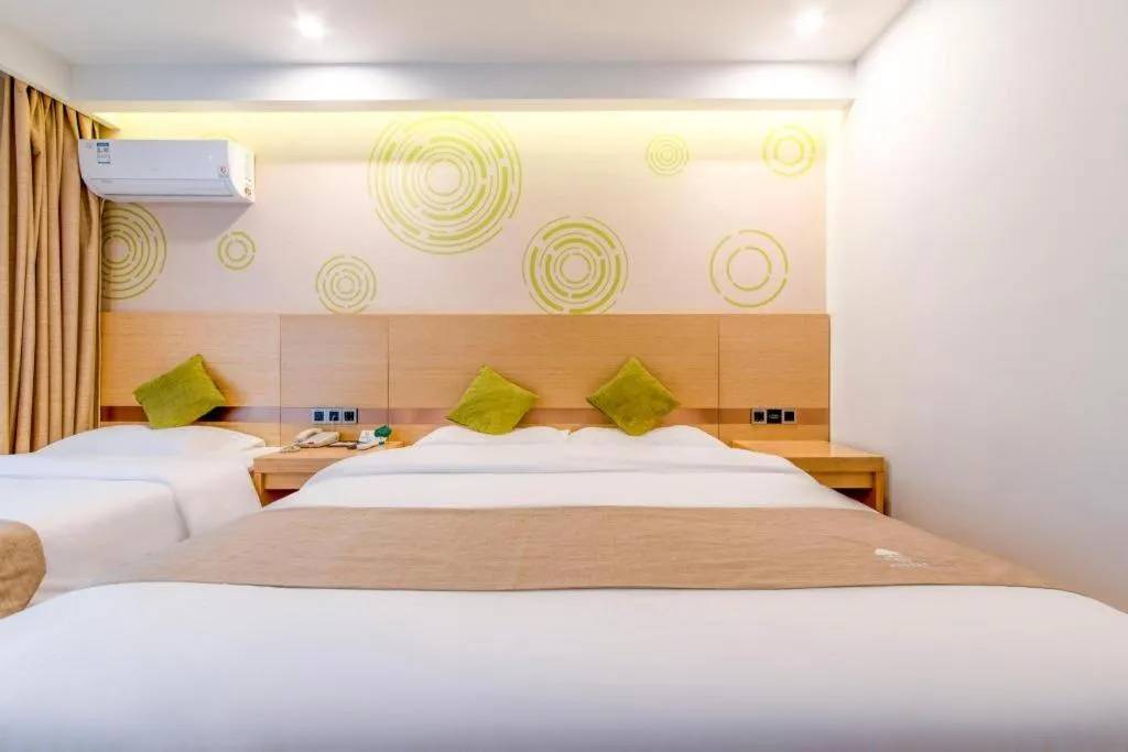 Bed in GreenTree Inn Weifang Kuiwen District Beiwang Jiale