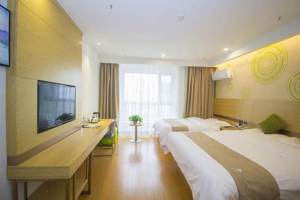 Bed in GreenTree Inn Weifang Kuiwen District Beiwang Jiale