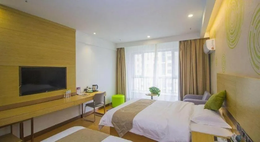 Bed in GreenTree Inn Weifang Kuiwen District Beiwang Jiale