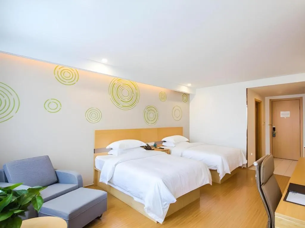 Bed in GreenTree Inn Jiaxing Qixing Town Goverment