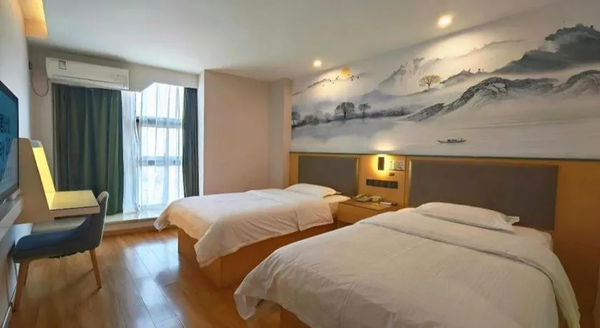 Bed in Vatica Hefei Feidong County Yuzhou Central Square Hotel