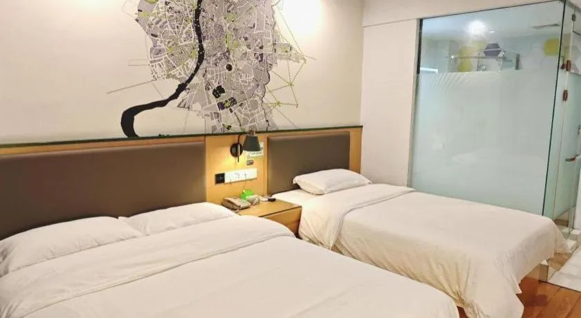 Bed in Vatica Hefei Feidong County Yuzhou Central Square Hotel