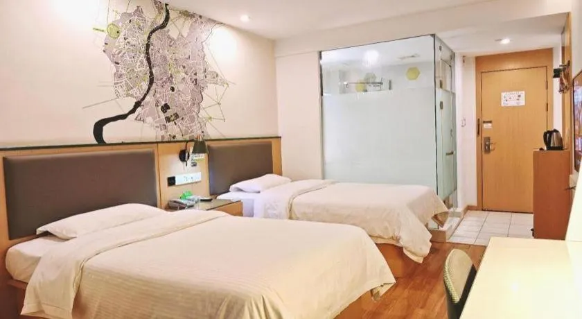 Bed in Vatica Hefei Feidong County Yuzhou Central Square Hotel