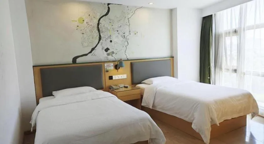 Bed in Vatica Hefei Feidong County Yuzhou Central Square Hotel