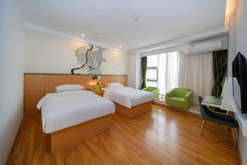 Bed in Vatica Hefei Feidong County Yuzhou Central Square Hotel