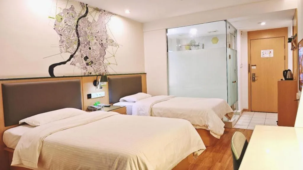 Bed in Vatica Hefei Feidong County Yuzhou Central Square Hotel