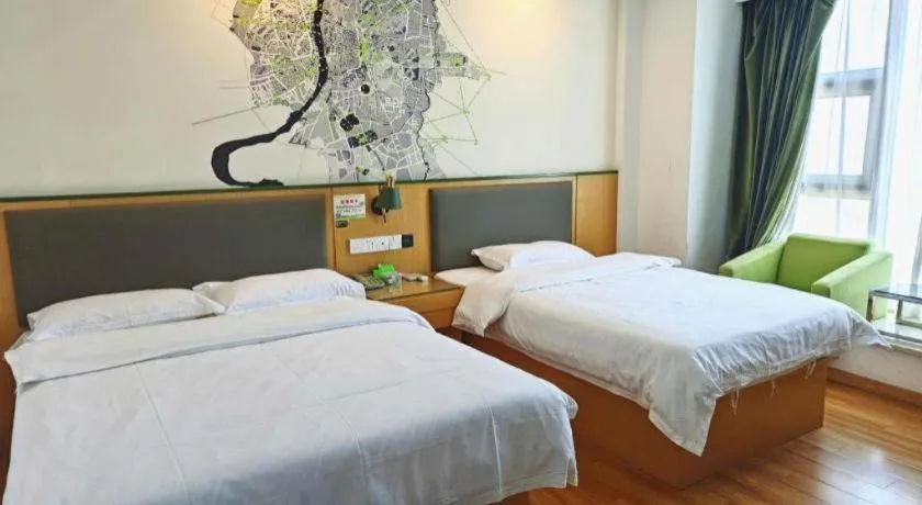 Bed in Vatica Hefei Feidong County Yuzhou Central Square Hotel