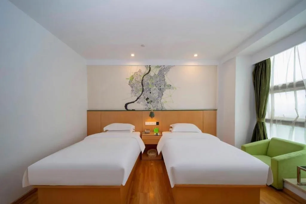 Bed in Vatica Hefei Feidong County Yuzhou Central Square Hotel