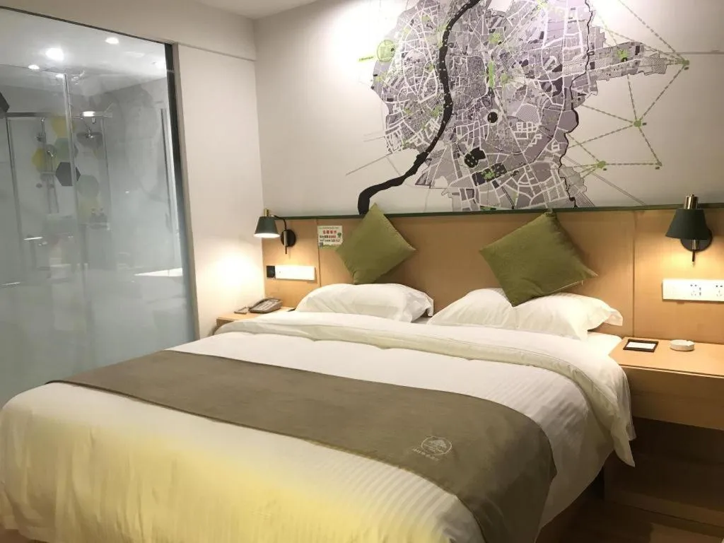 Bed in Vatica Hefei Feidong County Yuzhou Central Square Hotel