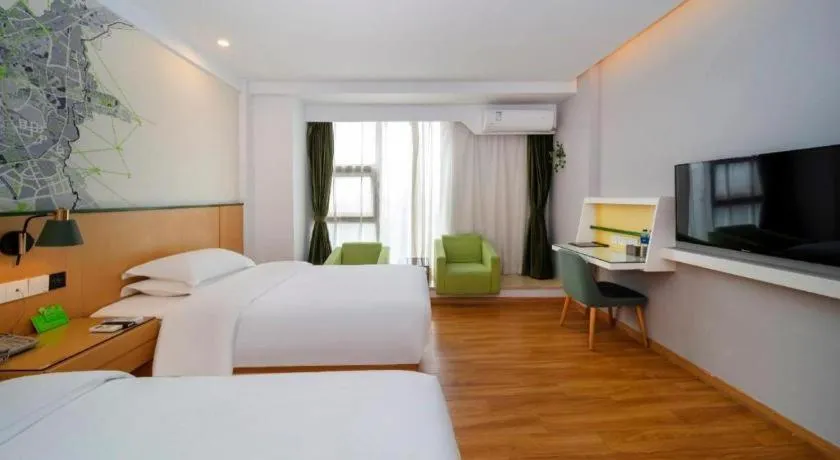 Bed in Vatica Hefei Feidong County Yuzhou Central Square Hotel