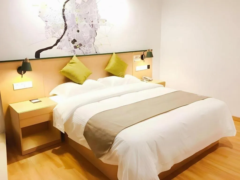 Bed in Vatica Hefei Feidong County Yuzhou Central Square Hotel
