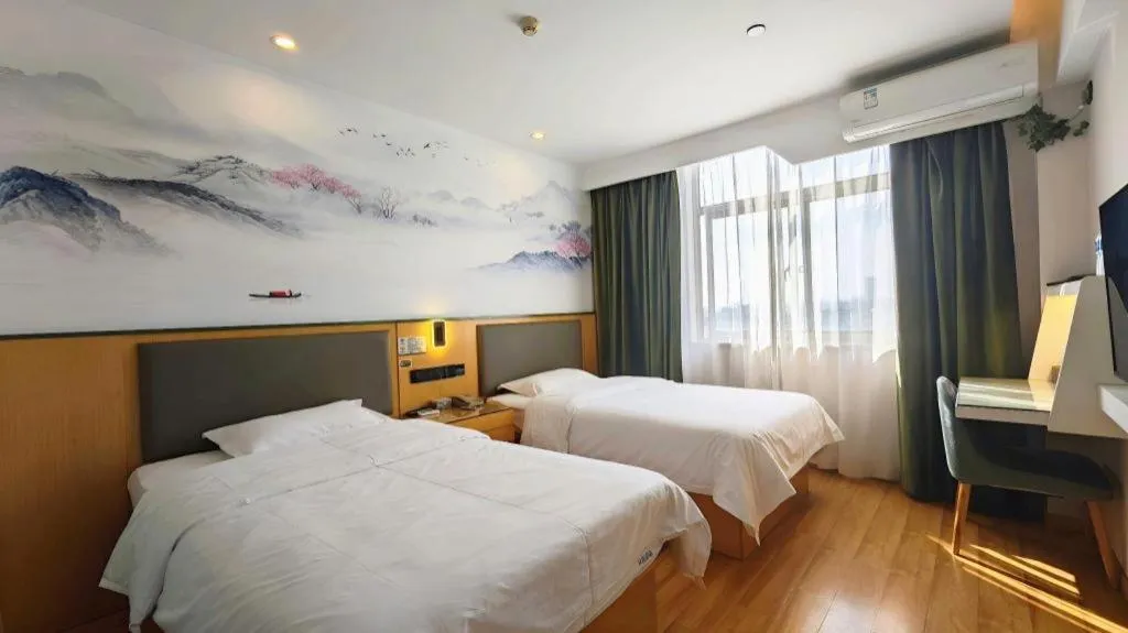 Bed in Vatica Hefei Feidong County Yuzhou Central Square Hotel