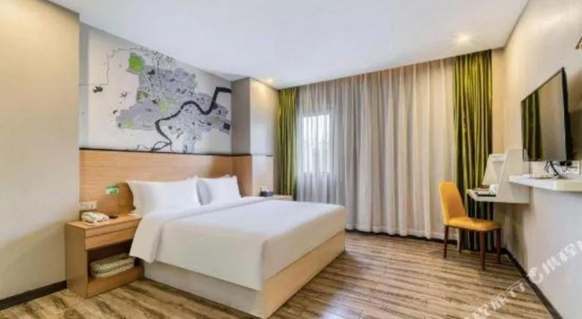 Bed in Vatica Hangzhou Xiasha Media College Hotel