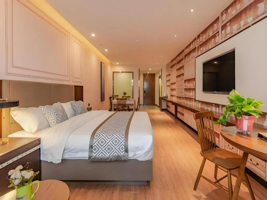 Bed in GME Hefei Qianshan North Road Phoenix City Hotel