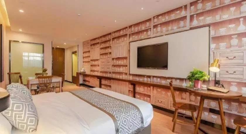 Bed in GME Hefei Qianshan North Road Phoenix City Hotel