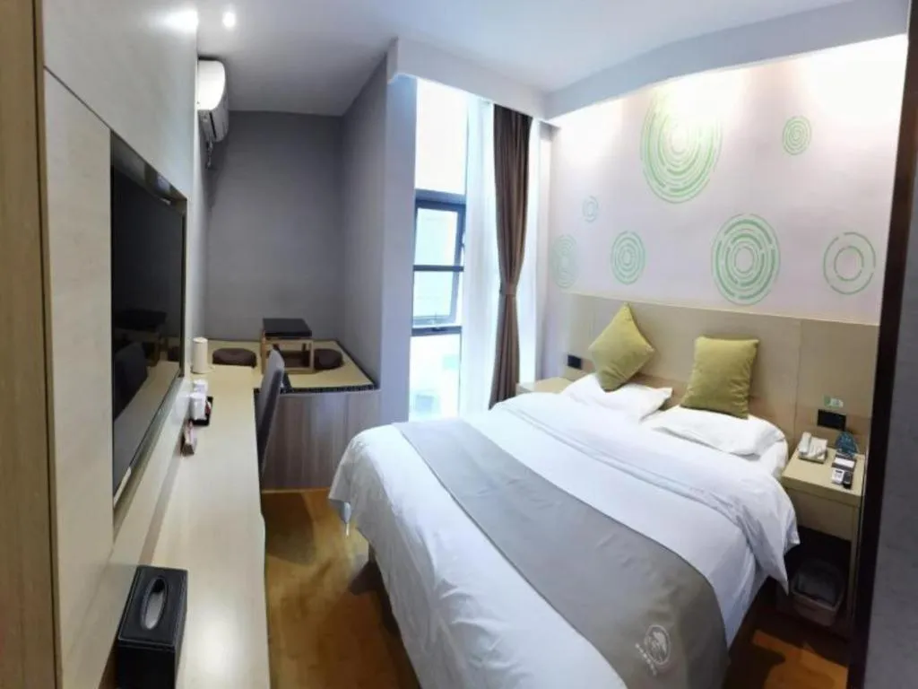Bed in GreenTree Inn Suzhou Changshu Southeast Development Zone Southeast Avenue