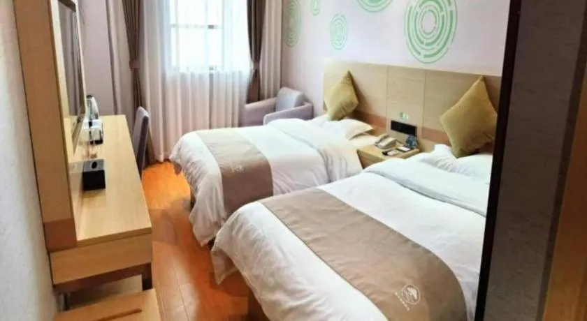 Bed in GreenTree Inn Suzhou Changshu Southeast Development Zone Southeast Avenue