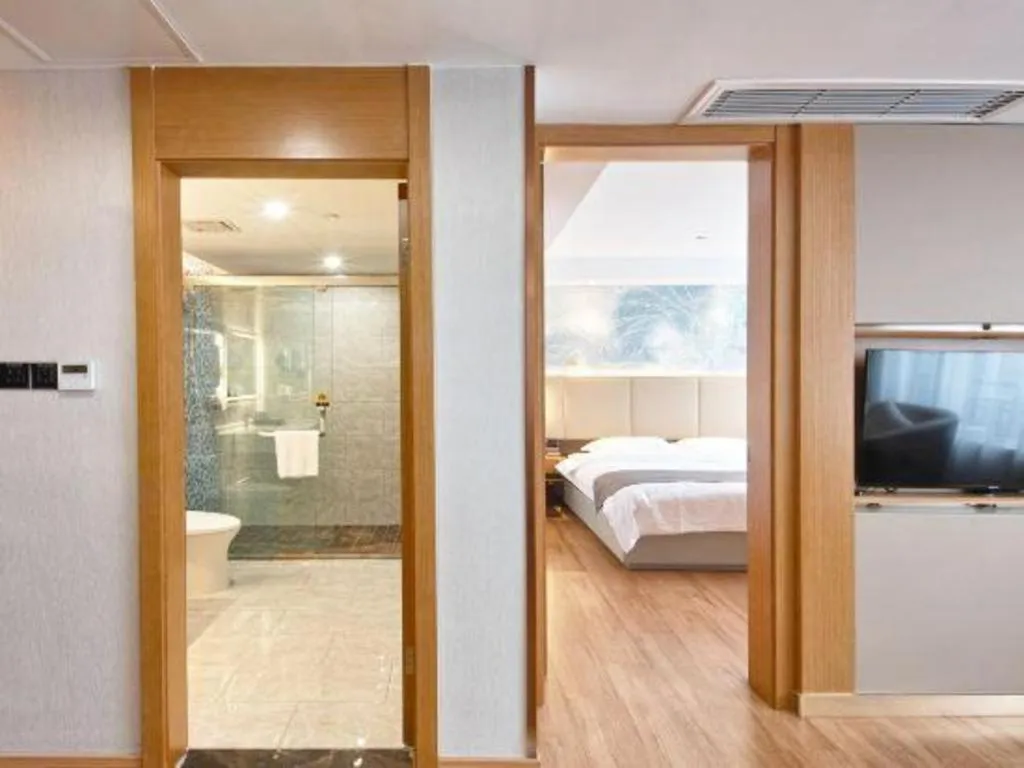 Bed in GreenTree Eastern Hotel Huai'an Bus Station Zhou Enlai Memorial