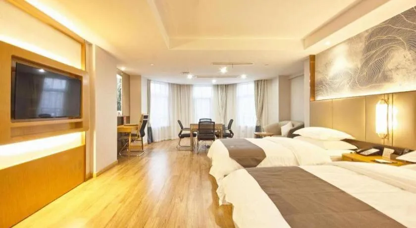 Bed in GreenTree Eastern Hotel Huai'an Bus Station Zhou Enlai Memorial