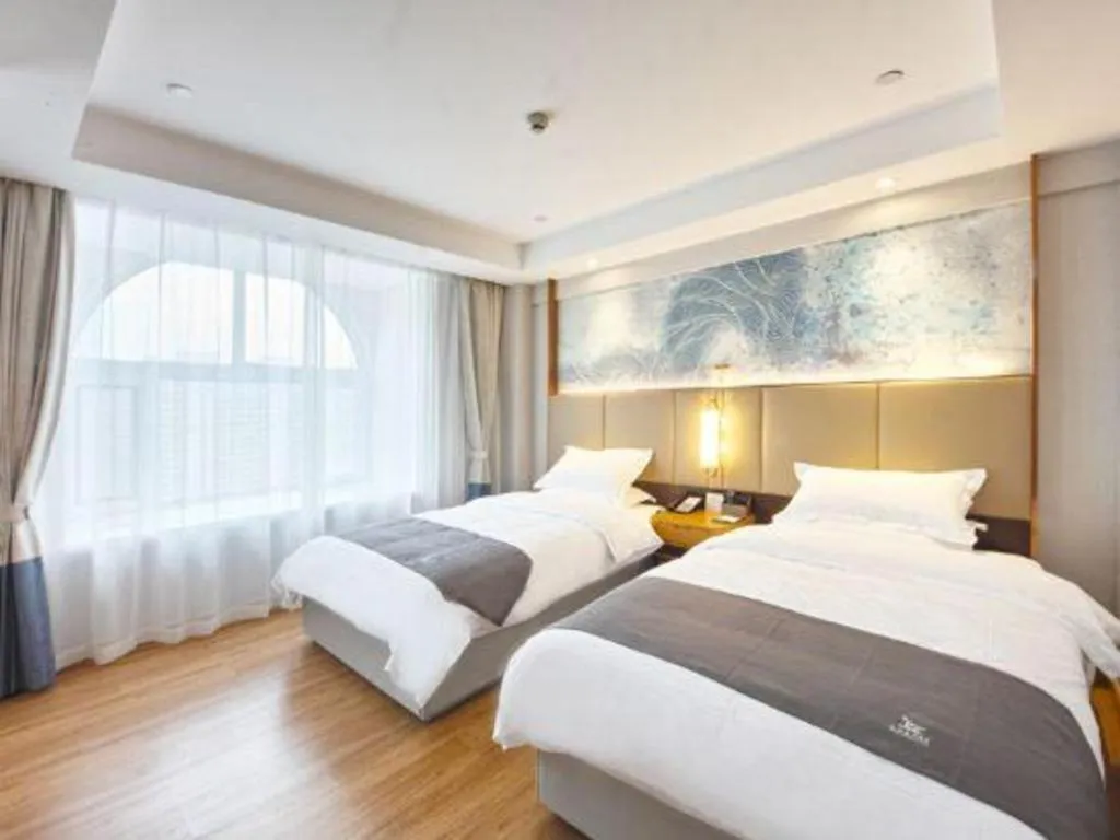 Bed in GreenTree Eastern Hotel Huai'an Bus Station Zhou Enlai Memorial