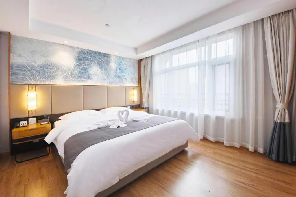 Bed in GreenTree Eastern Hotel Huai'an Bus Station Zhou Enlai Memorial