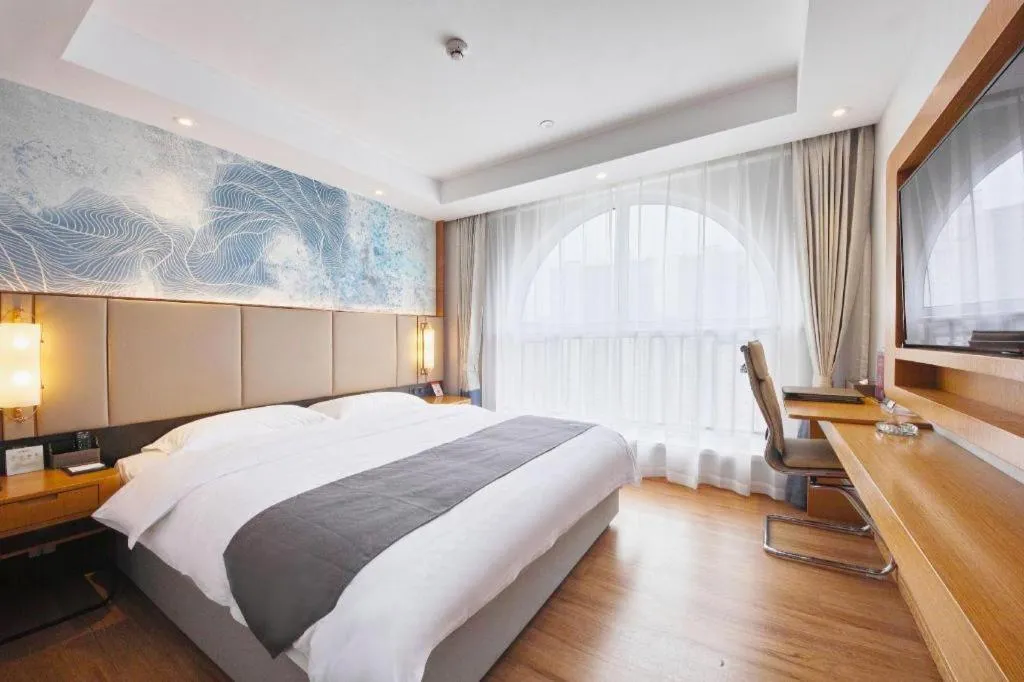 Bed in GreenTree Eastern Hotel Huai'an Bus Station Zhou Enlai Memorial