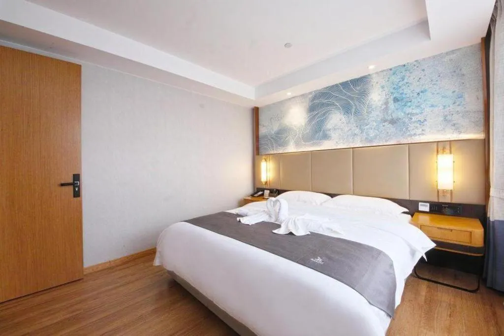 Bed in GreenTree Eastern Hotel Huai'an Bus Station Zhou Enlai Memorial