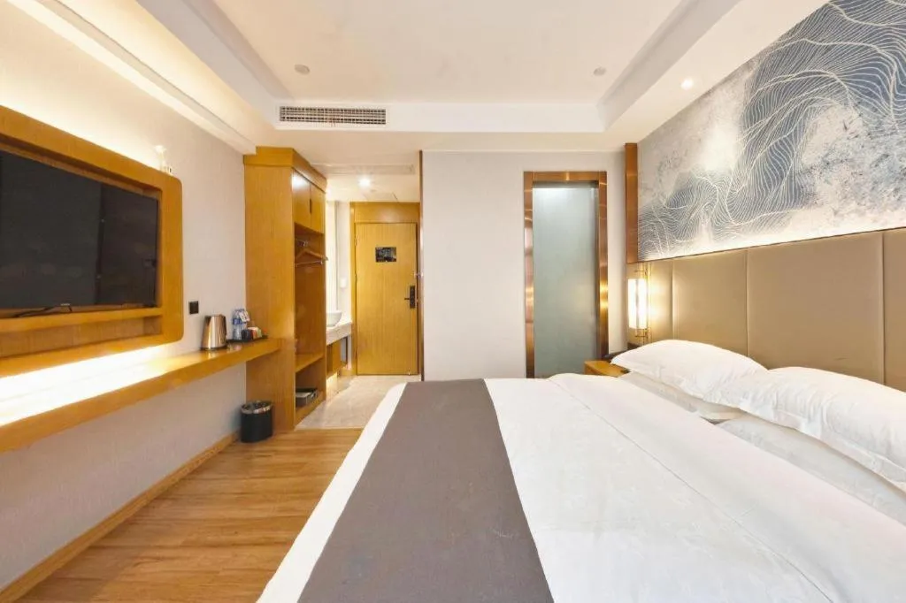 Bed in GreenTree Eastern Hotel Huai'an Bus Station Zhou Enlai Memorial