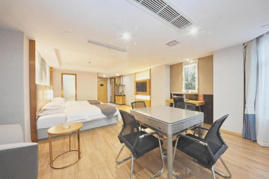 Bed in GreenTree Eastern Hotel Huai'an Bus Station Zhou Enlai Memorial