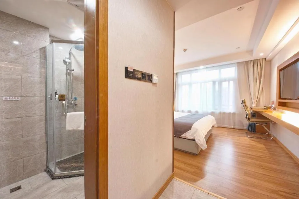 Bed in GreenTree Eastern Hotel Huai'an Bus Station Zhou Enlai Memorial