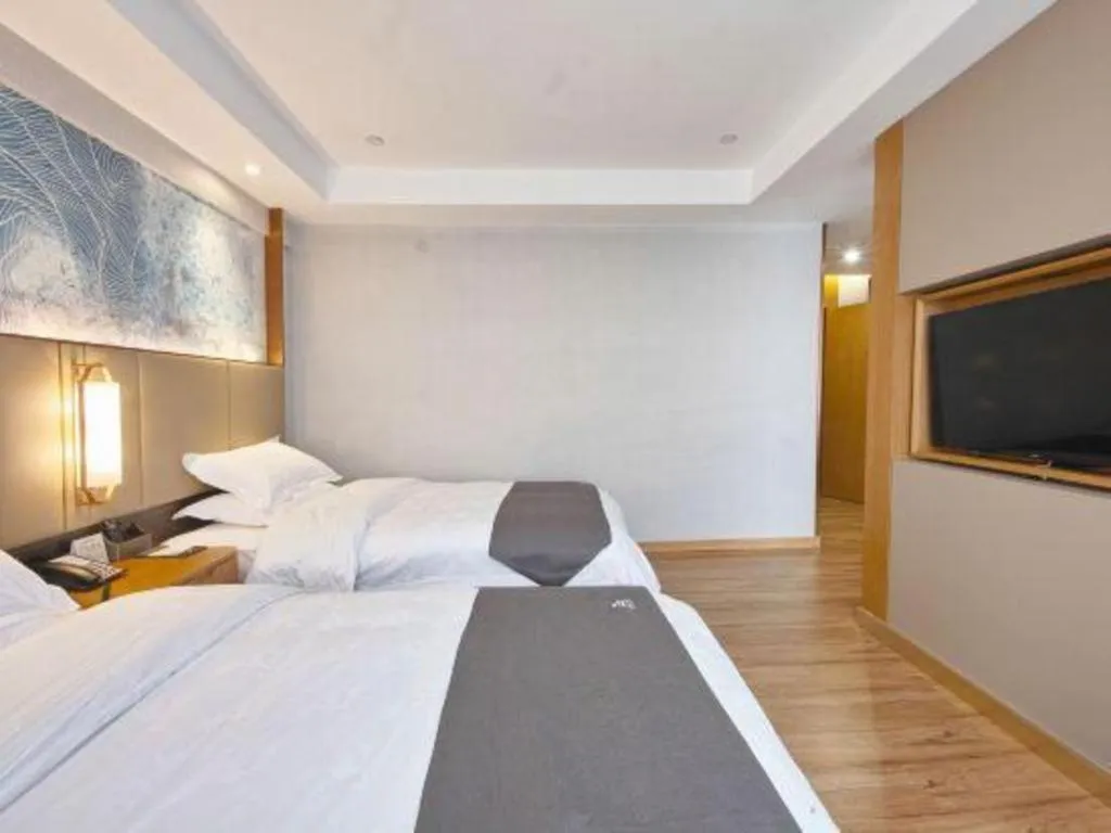 Bed in GreenTree Eastern Hotel Huai'an Bus Station Zhou Enlai Memorial